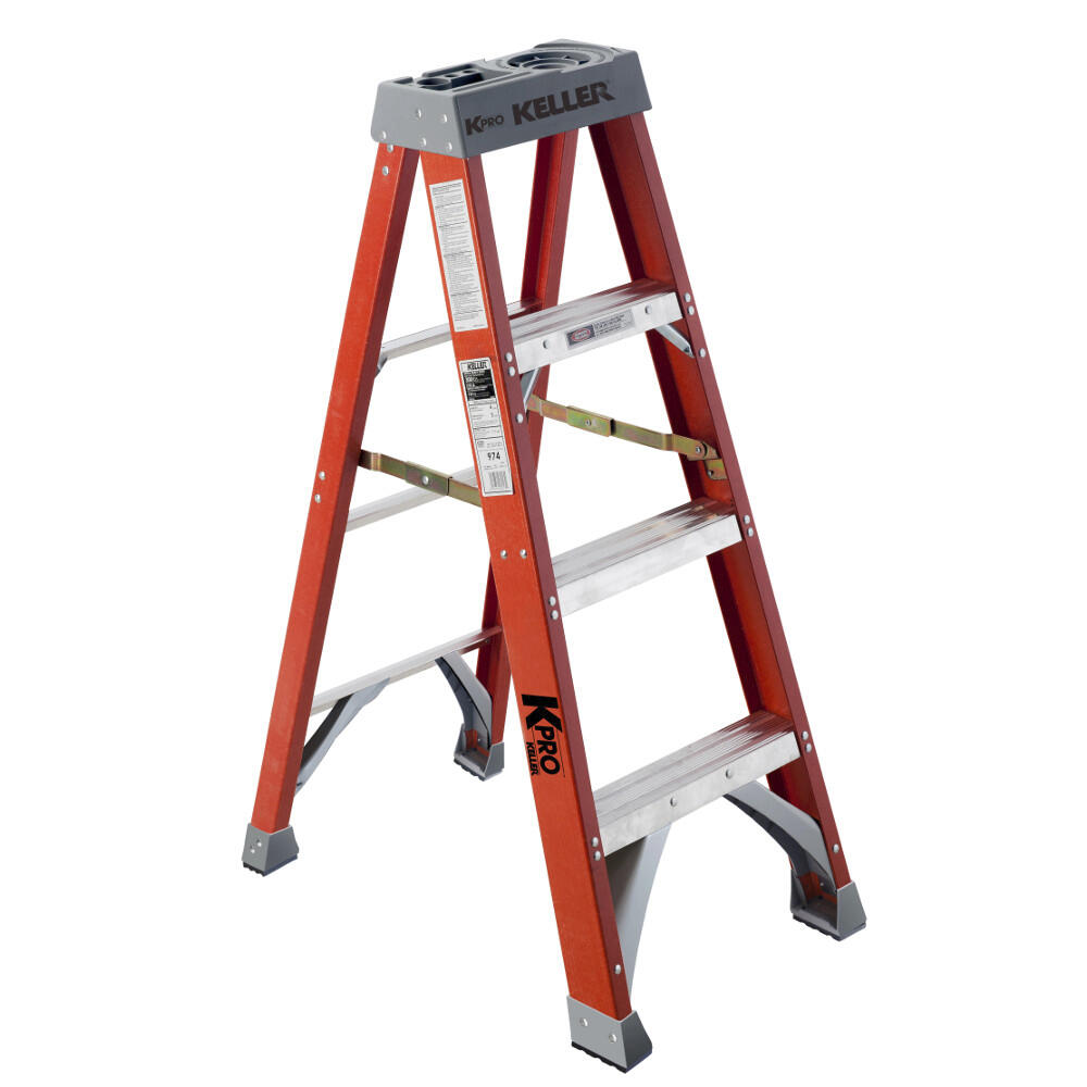 4’ Fiberglass 300lb Capacity Step Ladder 4’ Fiberglass 300lb Capacity Step Ladder