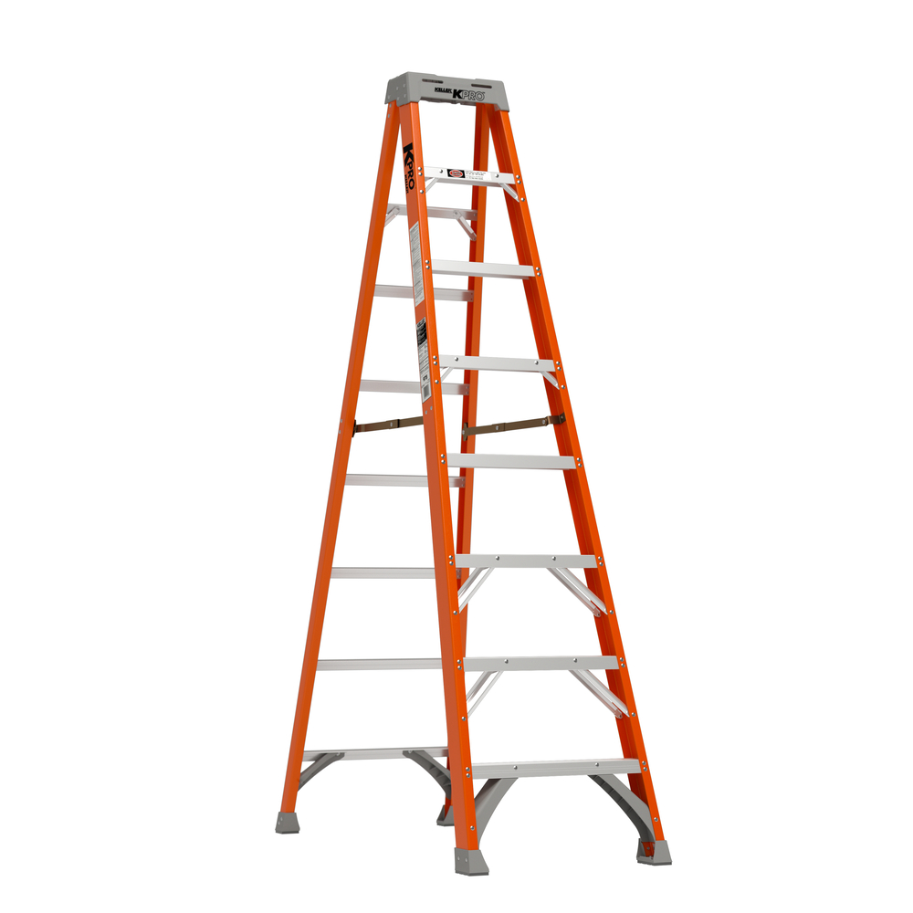 8’ Fiberglass 300lb Capacity Step Ladder 8’ Fiberglass 300lb Capacity Step Ladder